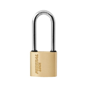FEDERAL LOCK 【台灣鎖具】抗剪防鏽耐用銅掛鎖-迷你型1.6寸勾款(2入/組)_SXD30R