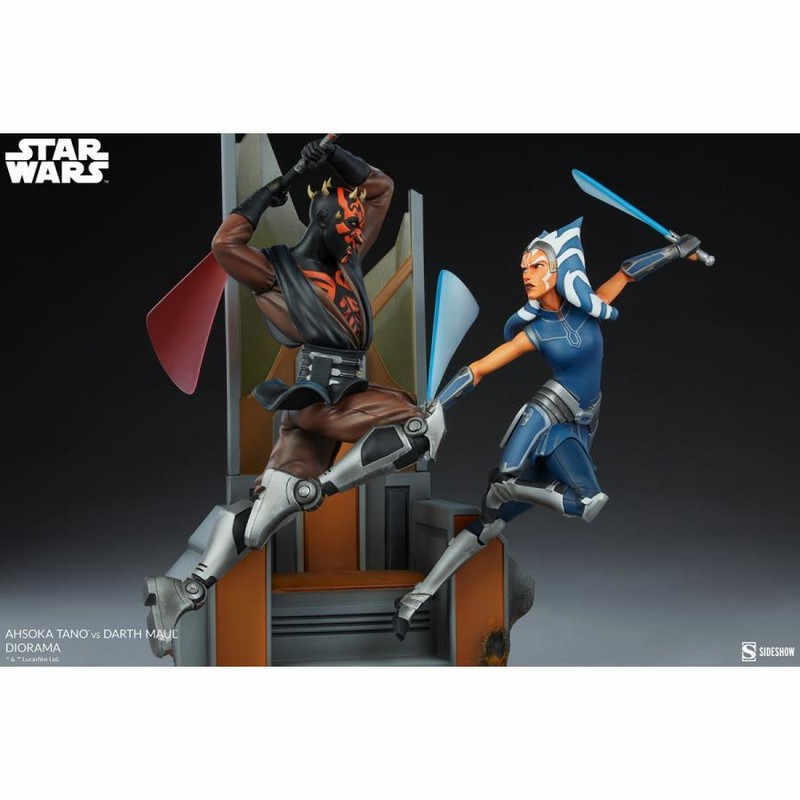 フィギュア　アソーカ・タノｖｓダース・モール 「スター・ウォーズ：クローン・ウォーズ」 ジオラマ スター・ウォーズ：クローン・ウォーズ』ジオラマ アソーカ