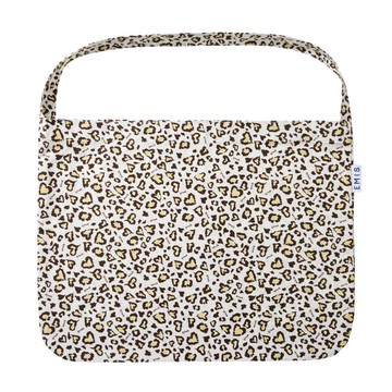 韓國 emis LOGO LEOPARD ECO BAG 經典豹紋環保托特包 象牙色IVORY