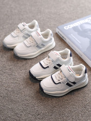 兒童鞋子秋冬新款加絨運動鞋中大童小白鞋男童女童二棉休閑鞋