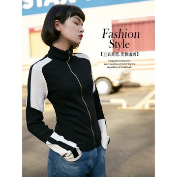 Carolingian小眾N貨！設計師高端針織外套女 巨顯瘦修身上衣