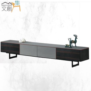 文創集 史邁爾6.7尺玻璃四抽電視櫃
