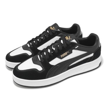 Puma 休閒鞋 Court Classic Street SD 男鞋 女鞋 黑 白 皮革 低筒 復古 情侶鞋 40021501