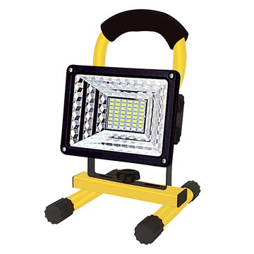 LED照明工作燈 56 燈珠 藍紅警示燈 五檔白光調整亮度  黑色 + 黃色  1個