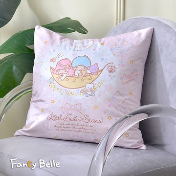 義大利Fancy Belle Sanrio-雙星仙子可愛星河 麂皮靠墊 45*45CM