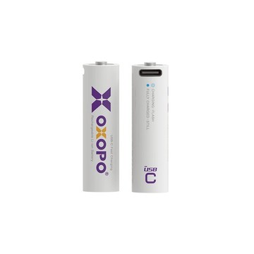 《OXOPO》XC-II系列 AA三號 USB Type-C充電鋰電池 2入組