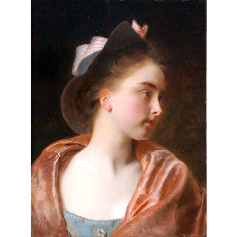 油絵 Gustave Jean Jacquet_ドラム奏者 ma2724 - labaleinemarseille.com