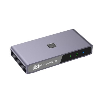 Sily HDMI一分二雙向切換器 4K@60HZ高清訊號轉換器 Mac筆電/投影 /switch/電視螢幕 (不含網路線)