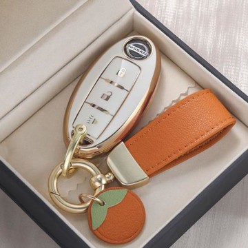 適用于東風日產14代軒逸汽車鑰匙套新樓蘭天籟奇駿藍鳥尼桑包扣殼