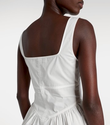 Proenza Schouler White Label Bader cotton-blend poplin top