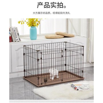 狗籠子貓籠帶廁所室內中型犬窩小型犬狗圍欄加粗門欄寵物貓籠家用