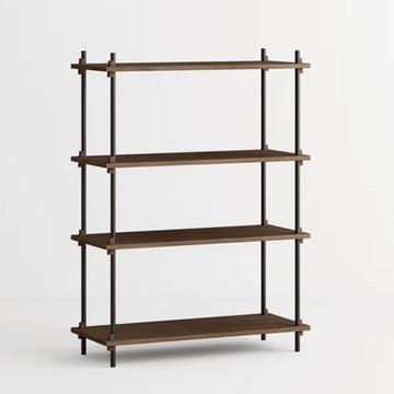 丹麥 MOEBE 四層置物架 煙燻橡木