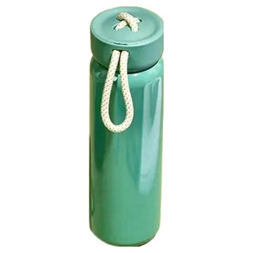ASK design studio BOTTLE 鈕繩保溫瓶 食品級304不銹鋼  綠色  350ml  1個