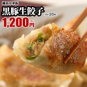 黒豚生餃子20個 　販売個数2,800万個突破！うまみたっぷりで何個でもいけちゃいます♪