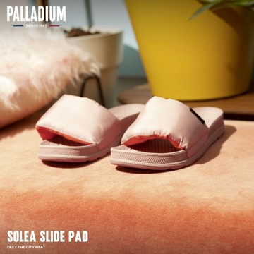 PALLADIUM SOLEA SLIDE 輕量鋪棉一片式拖鞋 粉 78588-613 - US 7 (25cm)