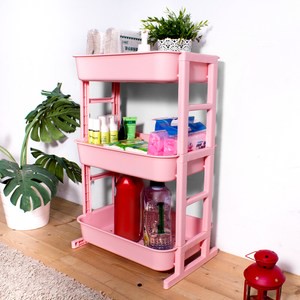 【HOUSE】多功能組合式層架-三層-三色可選粉色
