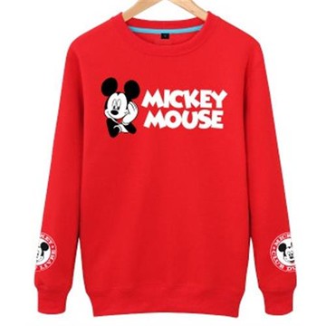 新款韓版卡通侶裝秋冬休閑連帽衛衣服加絨男女