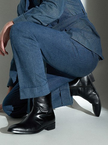 Ardor Crack Western Boots [Black]