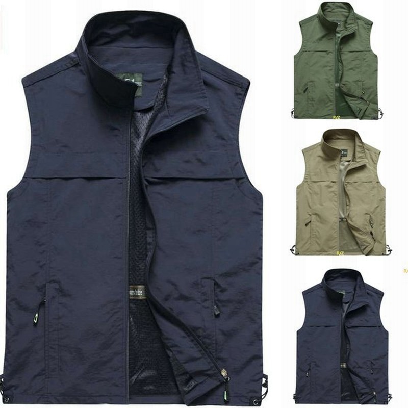 メンズ軽量父の日ベストゆったり大きいサイズチョッキアウトドア ベスト薄手夏用メンズ カメラマンベスト渓流メッシュベストおしゃれ 作業着撮影用 釣り用 通販 Lineポイント最大get Lineショッピング