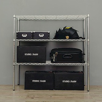 dayneeds 輕型 120x45x120cm 三層電鍍(鎖管)鐵架 波浪架/收納架/置物架