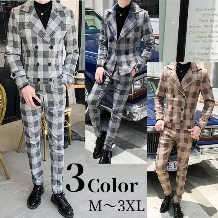 グレー セレモニー ジネス スーツ ベスト 2XL ビ 紳士 フォーマル 結婚式 - 8