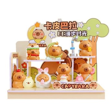 <蛋黃限定>🐶新貨到🥸 卡皮巴拉的漫步時光系列 水豚 挑款 卡皮巴拉DE 漫步時光 盒玩 全新現貨