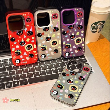 台灣現貨🚚 手機殼 元氣殼 滿屏企鵝頭 適用蘋果17Air 16 15 14 13 12 Pro Max Plus