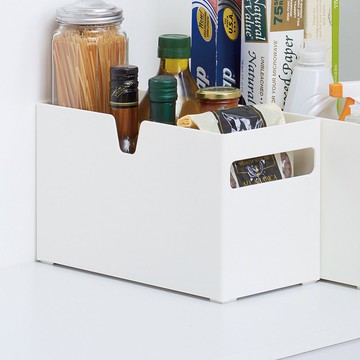 日本天馬 廚房系列平口式櫥櫃抽屜用ABS收納籃-寬15CM-3入