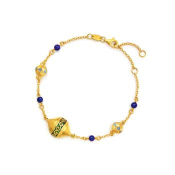 Cultural Blessings 「文化祝福」 凌冬之蔓 青金石黃金手鍊