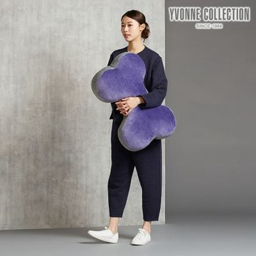 YVONNE 素面拼接大骨頭抱枕-星光紫