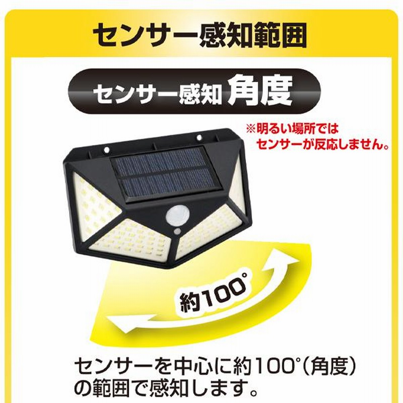 センサーライト 屋外 LED 100灯 防水 ソーラーライト 人感 明暗 センサーライト 屋外 LED 100灯 防水 ソーラーライト 人感 明暗