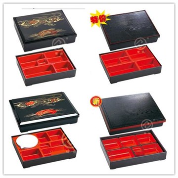 日式便當盒日韓料理餐具商務套餐盒壽司飯盒木紋便當盒學校飯堂