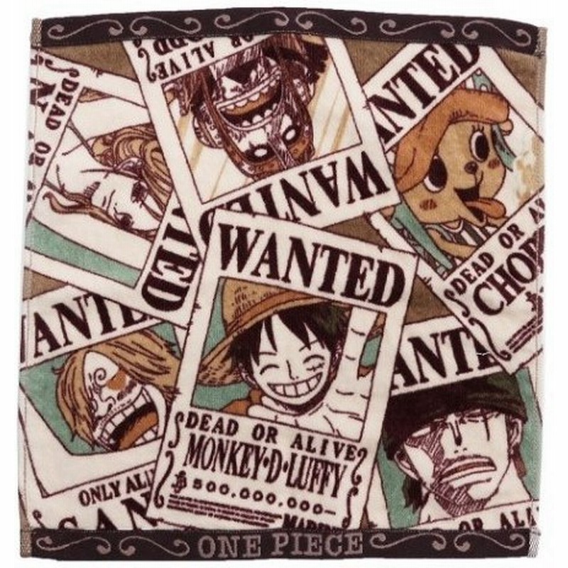 ワンピース ウォッシュタオル ハンドタオル ウォンテッド One Piece グッズ アニメキャラクター 通販 Lineポイント最大0 5 Get Lineショッピング