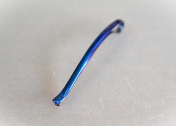 鈦金屬髮簪・溫柔鈦金屬髮簪・深邃藍・短款55mm