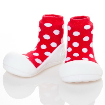 韓國Attipas 快樂學步鞋AD06-圓點紅