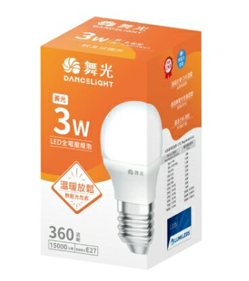 舞光 全電壓3W燈泡-暖白(直徑45(±3)×高度81(±3)mm) [大買家]