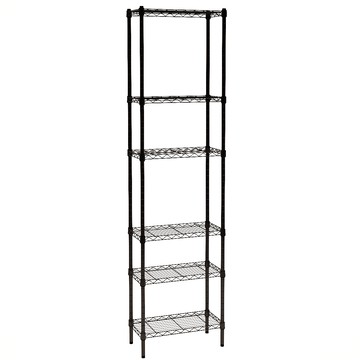 【客尊屋】粗管/小資型 35X60X225Hcm 黑武士六層架