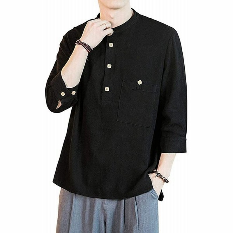 夏服 メンズ リネンシャツ メンズ 麻 シャツ メンズ 7分袖 Tシャツ 無地 7分袖 メンズ 麻 シャツ ゆったり 綿麻 Tシャツ おしゃれ カット 通販 Lineポイント最大get Lineショッピング