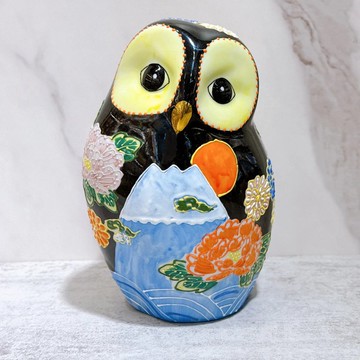 【雅富吉鷹】日本九谷燒貓頭鷹 | 富士牡丹