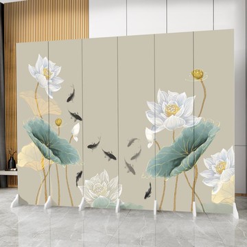 新中式家用屏風隔斷屏障玄關背景墻房間臥室入戶辦公室簡易折疊 雙11全館免運