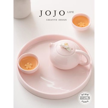 JOJO'S L. PD.township.茶壺桃粉捏花西施壺陶瓷家用手工 | 縣鄉