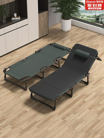 午休折疊床單人床辦公室午睡小床簡易床家用便攜躺椅多功能行軍床