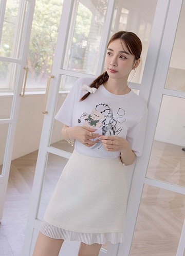 手繪熊熊棉質上衣