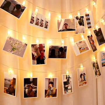 LED小夾子燈串 (1.5米) (3米) USB 電池 夾子燈串 室內裝飾 拍照道具 【RI2423】《Jami》