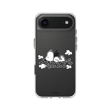 iPhone Air Clear Case（相機按鈕） 透明 - 史努比 Snoopy - 雲朵上睡覺