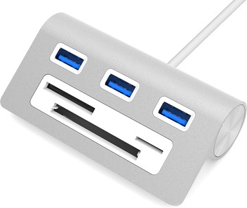 [o美國直購] Sabrent (HB-MACR) 集線器 讀卡機 Premium 3 Port Aluminum USB 3.0 Hub with Multi-In-1 Card Reader
