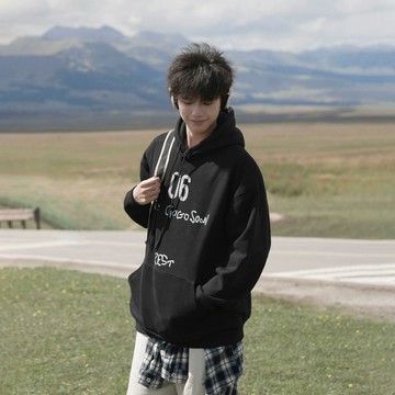 【當天出貨】帽T 男生衛衣 連帽外套 青少年長袖 簡約英文印花 內刷毛外衣 抗寒保暖 可內搭可外穿 秋冬百搭中性風衛衣