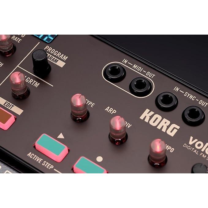 KORG(コルグ) FMシンセサイザー 6ボイス コーラス リバーブ 電池駆動 スピーカー内蔵 ヘッドホン使用可 どこでも使えるコンパクトサイズ volca fm2