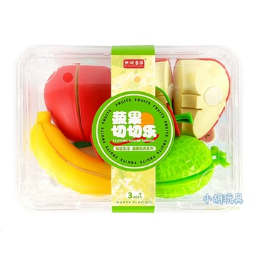 蔬果切切樂透明盒 切水果 切切樂 蔬果切切樂 扮家家酒【小胡玩具(電子發票)】