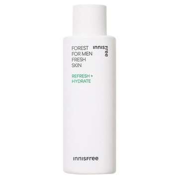 INNISFREE 綠樹林風男士清爽保濕化妝水 葛札瓦黑酵母配方 有助於滋潤肌膚 水狀質地 清爽不黏膩、易於吸收 低刺激配方 敏感肌皆可使用  180ml  1瓶